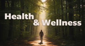 A person walking on a peaceful path in nature, symbolizing the Health & Wellness category.