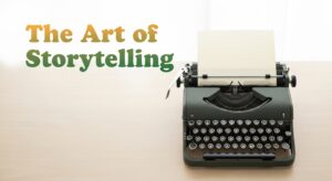 A vintage typewriter on a clean desk, symbolizing The Art of Storytelling category.