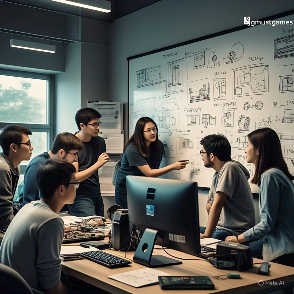 Students gaming on Chromebooks with external mice